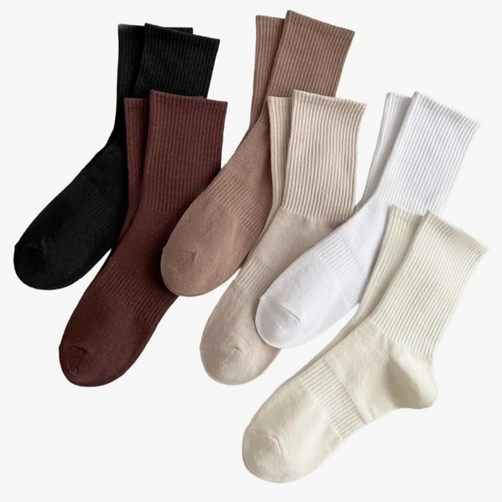 Men's 6 Pack Amazon Basic Assorted Color Socks Set SZ 6-12 Standard